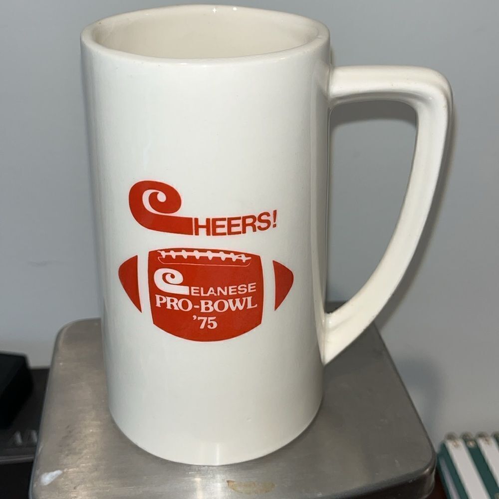 1975 Celanese Pro Bowl Miami Florida vintage USA coffee mug cup James Harris